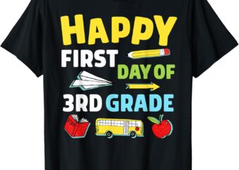 First Day of 3rd Grade Teacher Back to School Third Grade T-Shirt