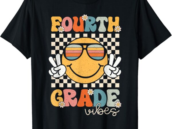 Fourth grade vibes smile first day of school 4th grade team t-shirt