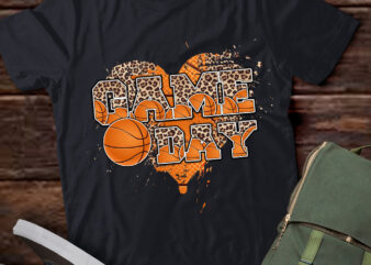 Game Day Basketball Leopard Teacher Basketball Lover Gift lts-d t shirt design template