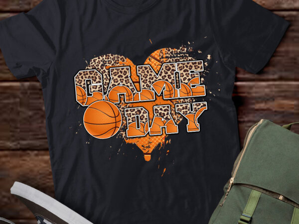 Game day basketball leopard teacher basketball lover gift lts-d t shirt design template