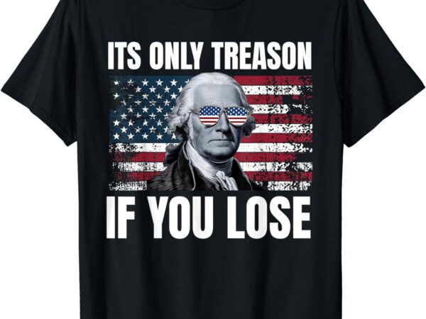 George washington american flag t-shirt