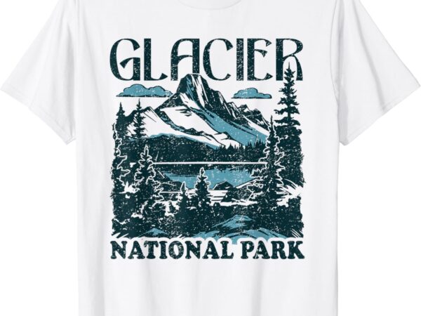 Glacier national park montana t-shirt