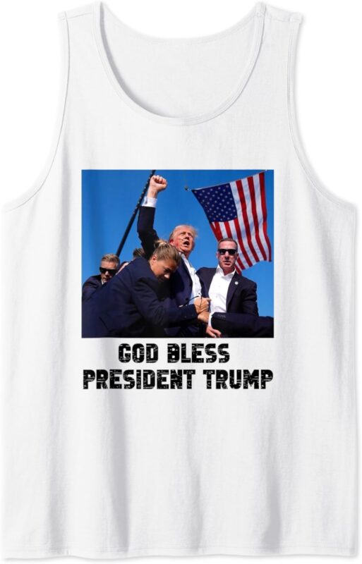 God bless President Trump, Donald Trump 2024 Tank Top