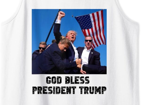 God bless president trump, donald trump 2024 tank top t shirt design template