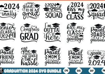 Graduation 2024 SVG bundle | Funny Graduation SVG bundle