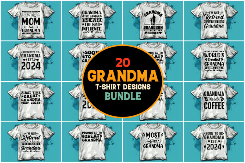 Grandma T-Shirt Design Bundle