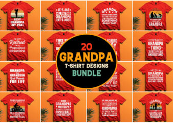 Grandpa T-shirt Design Bundle