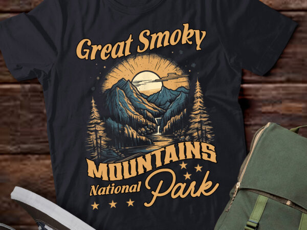 Great smoky mountains national park retro vintage gift lts-d t shirt design template