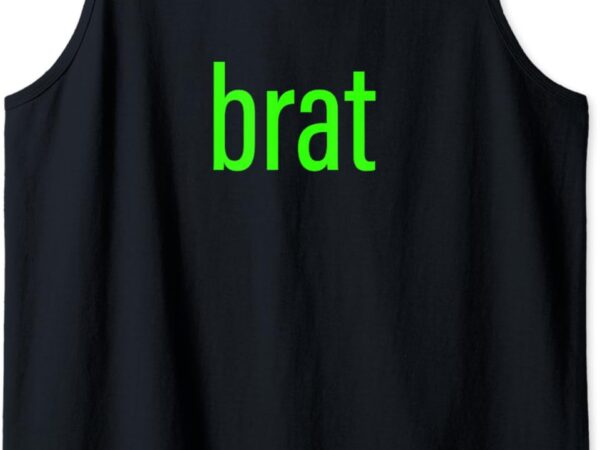 Green brat tank top t shirt design template