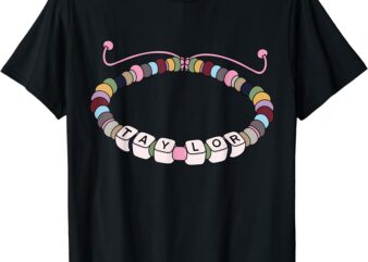 Groovy Taylor First Name I Love Taylor Bracelet T-Shirt (2)