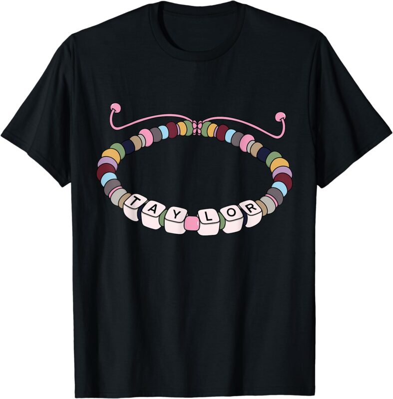 Groovy Taylor First Name I Love Taylor Bracelet T-Shirt (2)