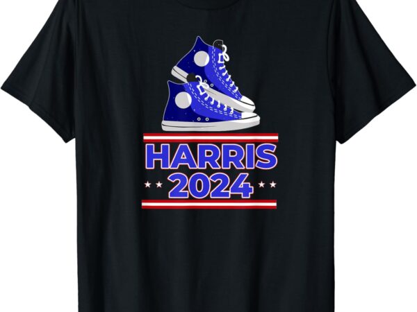 Harris 2024 vote president kamala election sneakers meme t-shirt