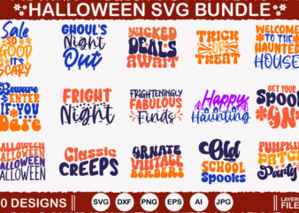 Halloween vector t-shirt designs, Halloween Svg Bundle Halloween Tour Png, Halloween Svg Bundle, Halloween Tour Png, Halloween Svg, Retro H