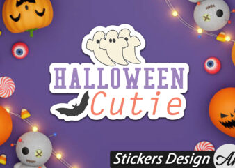 Halloween cutie Stickers Design