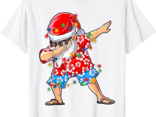 Hawaiian xmas dab t-shirt