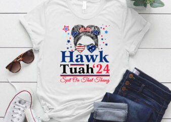 Hawk Tush Funny Messy Bun Hawk Tuah 24 Spit On That Thang lts-d graphic t shirt