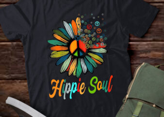 Hippie Soul Peace Sign Funny Daisy Flower Lovers Gift lts-d graphic t shirt