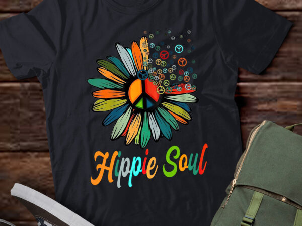 Hippie soul peace sign funny daisy flower lovers gift lts-d graphic t shirt