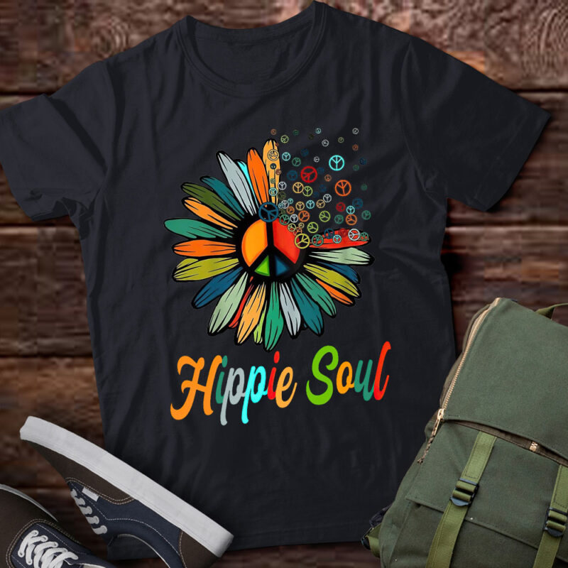 Hippie Soul Peace Sign Funny Daisy Flower Lovers Gift lts-d