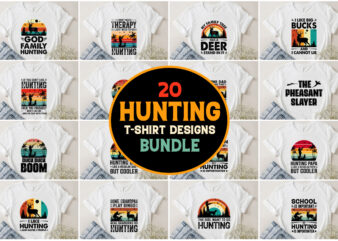 Hunting T-Shirt Design Bundle