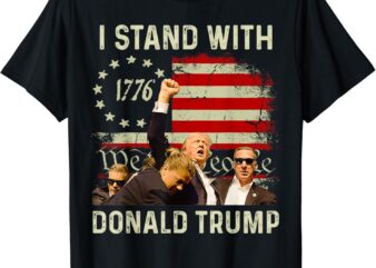 I Stand With Trump Funny Trump 2024 T-Shirt