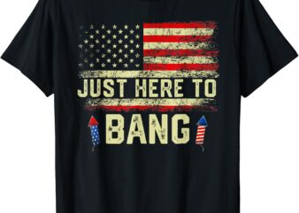 I’m Just Here To Funny Bang 4th Of July Independence Day T-Shirt