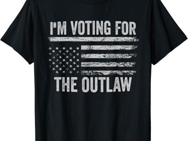 I’m voting for the outlaw 2024 us flag t-shirt