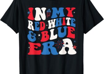 In My Red White And Blue Era Retro 4th of July Shirt Kids T-Shirt