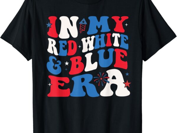 In my red white and blue era retro 4th of july shirt kids t-shirt