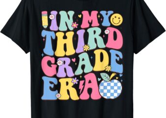 In My Third Grade Era Groovy Back To School Teachers Kids T-Shirt