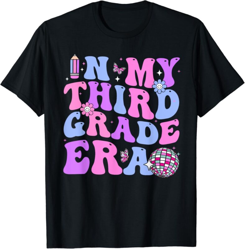 In My Third Grade Era Teacher Back to School Student Kids T-Shirt