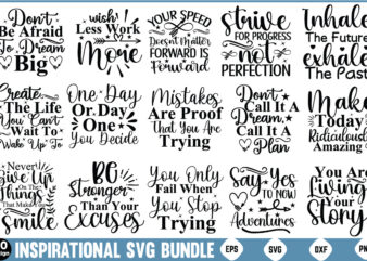 Inspirational SVG Bundle Inspirational Quotes Motivational Quotes Svg Bundle Motivational Svg Bundle Positive Quotes Svg Bundle Inspiration