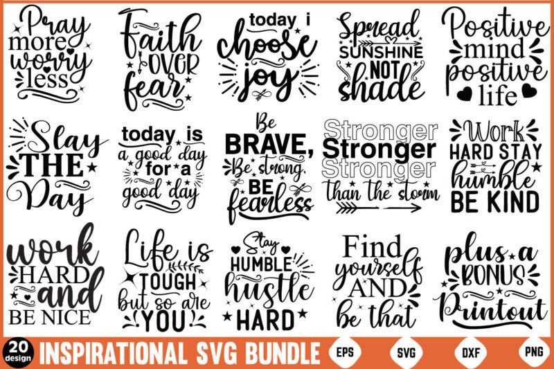 Inspirational Quotes SVG Bundle Inspirational SVG, Motivatio Motivational Svg Motivational Svg Bundle Motivational Bundle Svg Motivational Q