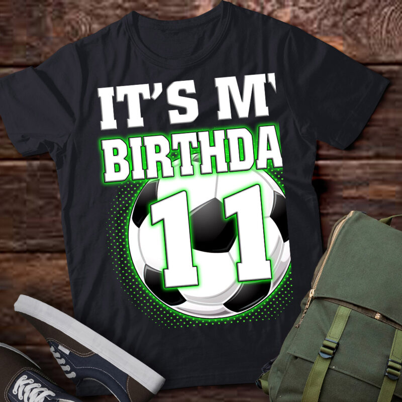 It’s My 11th Soccer Birthday Party 11th Birthday Boy Soccer T-Shirt ltsp