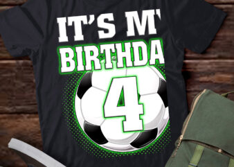 It’s My 4th Soccer Birthday Party 4th Birthday Boy Soccer T-Shirt ltsp