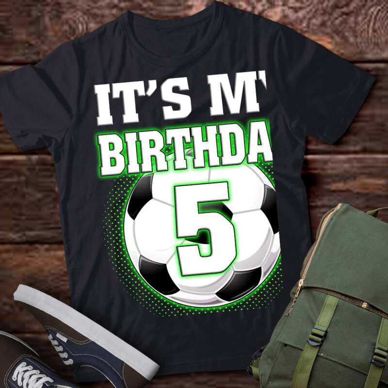 It’s My 5th Soccer Birthday Party 5th Birthday Boy Soccer T-Shirt ltsp