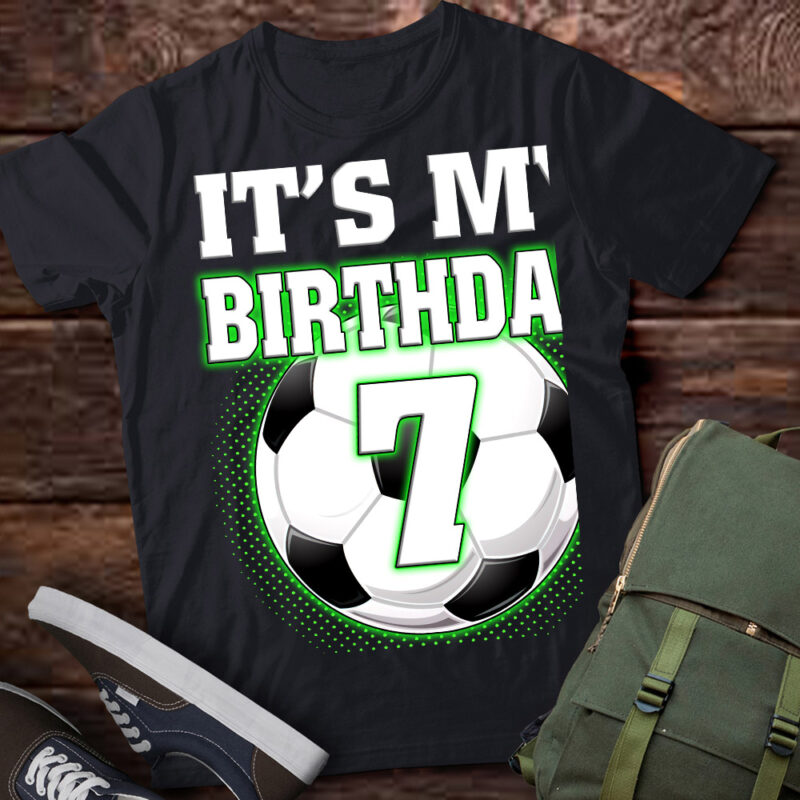 It’s My 7th Soccer Birthday Party 7th Birthday Boy Soccer T-Shirt ltsp