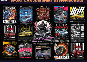 50 Sport Car Streetwear Designs, T-shirt Design bundle, Streetwear Designs, jdm Design, Urban Shirt designs, Graphics shirt , DTF, DTG