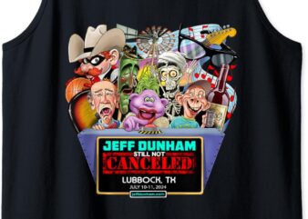 Jeff Dunham Lubbock, TX (2024) Tank Top vector clipart