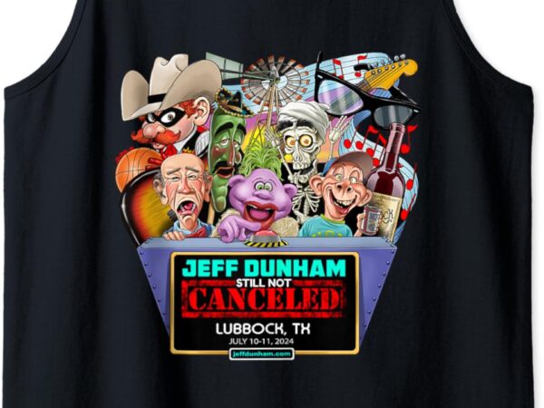 Jeff dunham lubbock, tx (2024) tank top vector clipart