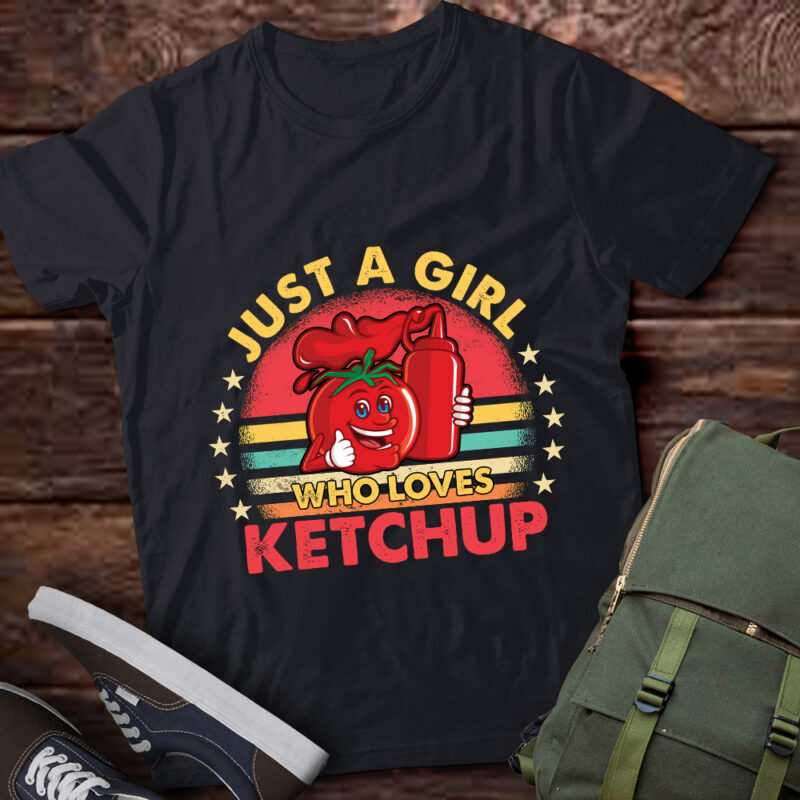 Just A Girl Who Loves Ketchup Fast Food Ketchup Lover Gift lts-d