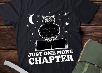 Just One More Chapter Book Lovers Women Book Worm Reading lts-d