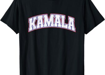 KAMALA HARRIS Varsity Style Arch Lettering T-Shirt