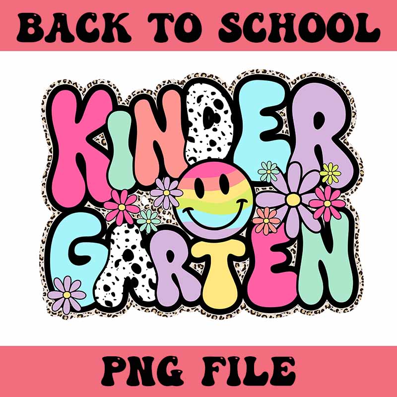 Kindergarten Back To School PNG, First Back To School PNG