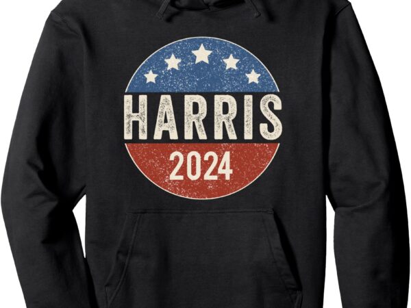 Kamala harris 2024 for president campaign us flag pullover hoodie t shirt vector art