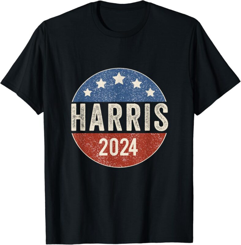 Kamala Harris 2024 For President Campaign US Flag T-Shirt