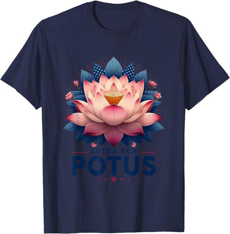 Kamala Harris 2024 Lotus for Potus Trending President T-Shirt