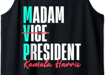 Kamala Harris 2024 Madam President MVP ’24 Democrat Tank Top t shirt vector art