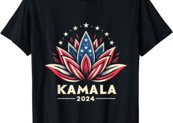 Kamala Harris 2024 Presidential Campaign American Lotus T-Shirt