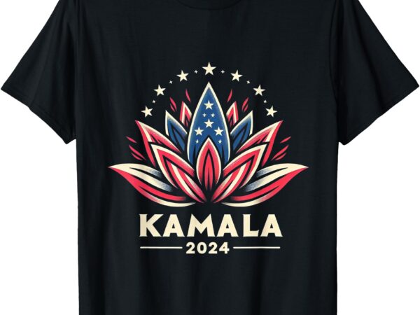 Kamala harris 2024 presidential campaign american lotus t-shirt